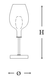 Lampe-Rosè-Incanto-Italamp-de-table-dimensions